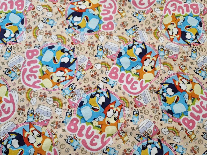 Sommersweat Bluey 50cm x 180cm breit Sommersweat Bluey 50cm x 180cm breit