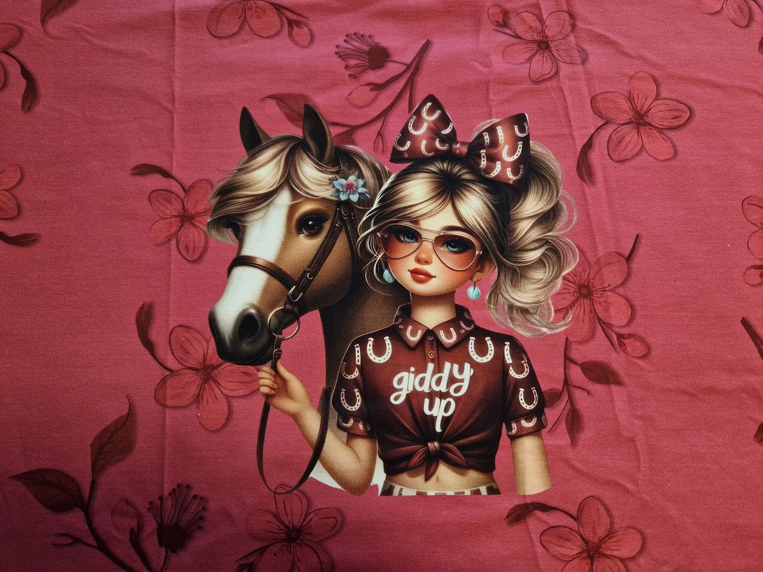 Sommersweat Pferd Panele 80x180cm 