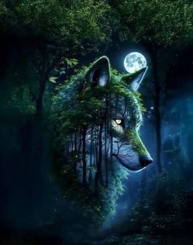 Sommersweat Wolf Panele 90x180cm Sommersweat Wolf Panele 90x180cm