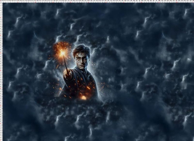 Sommersweat Harry Potter Panele 80x180cm Sommersweat Harry Potter Panele 80x180cm