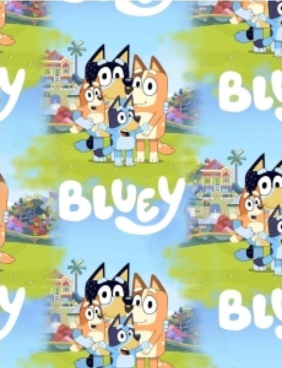Sommersweat Bluey 50cm x 180cm breit Sommersweat Bluey 50cm x 180cm breit