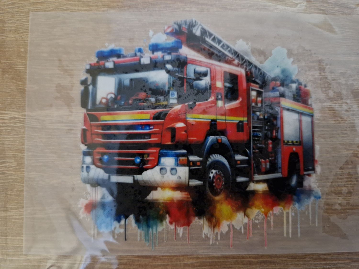 Bügelbild Feuerwehr ca 9cm 