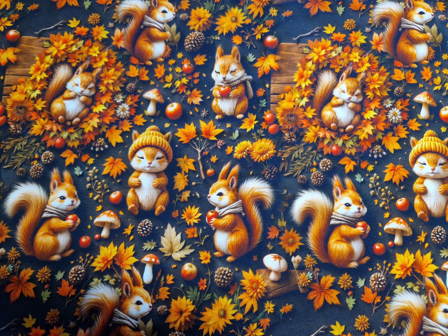 Sommersweat Waldtiere 50cm x 180cm breit