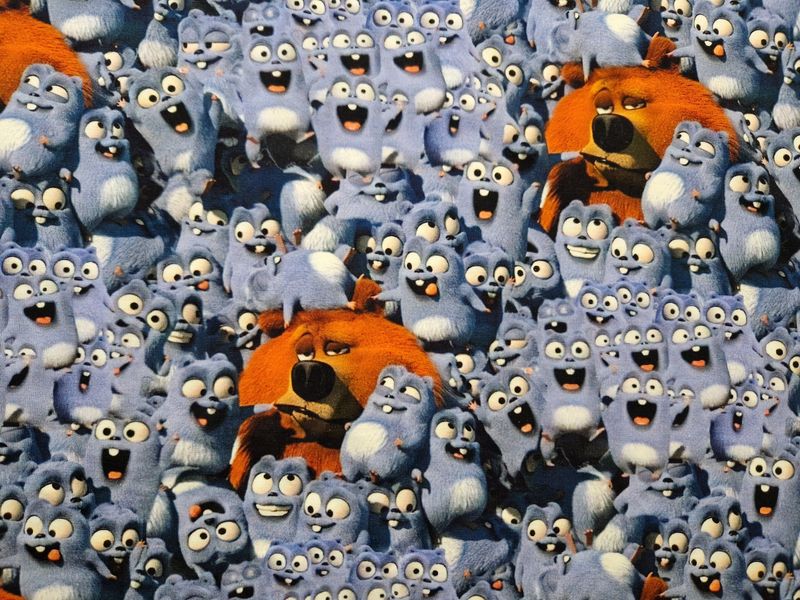 Sommersweat Lemminge 50cm x 180cm breit Sommersweat Lemminge 50cm x 180cm breit