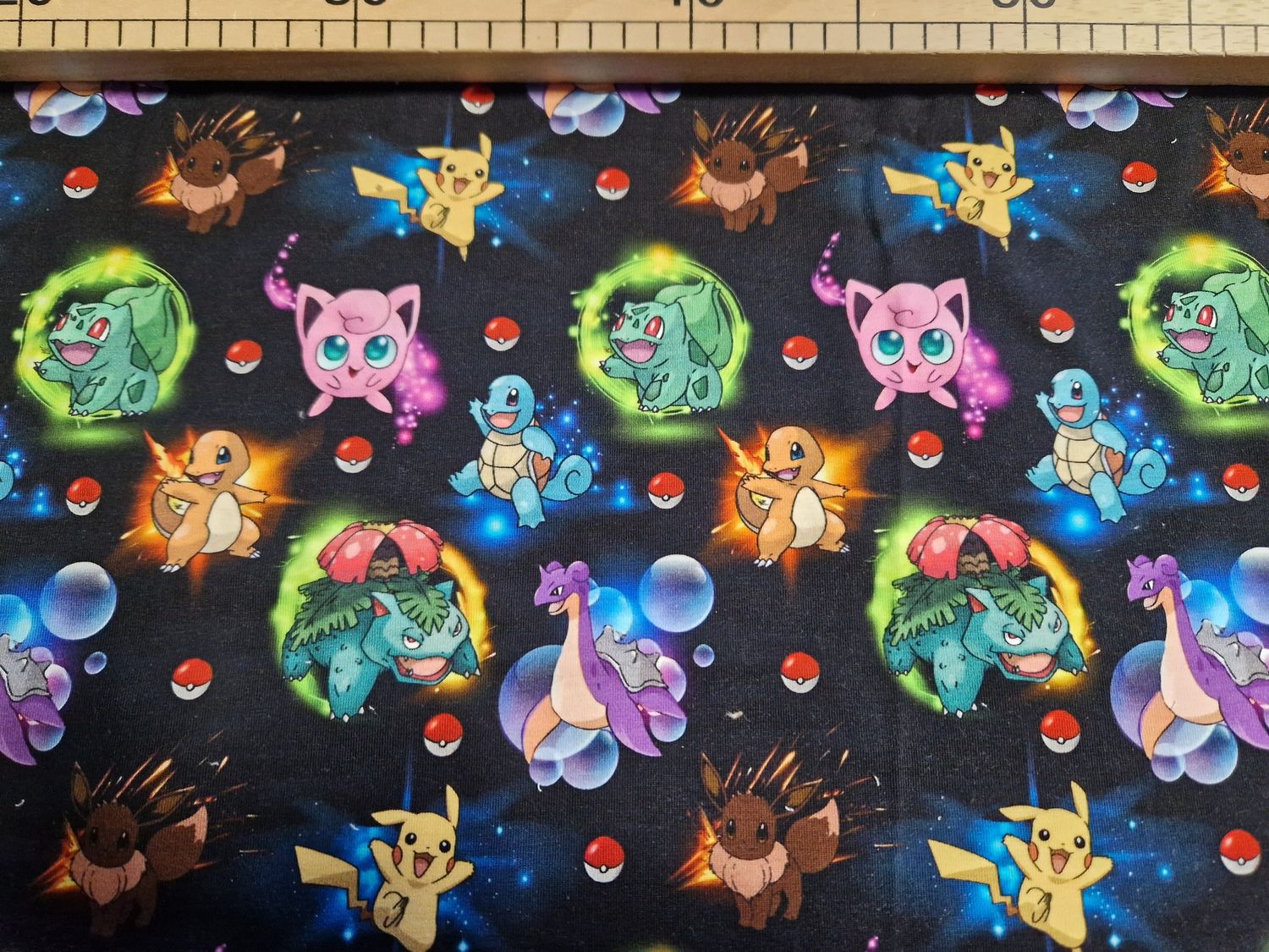 Jersey Digitaldruck Pokemon Rest 42cm x180cm breit