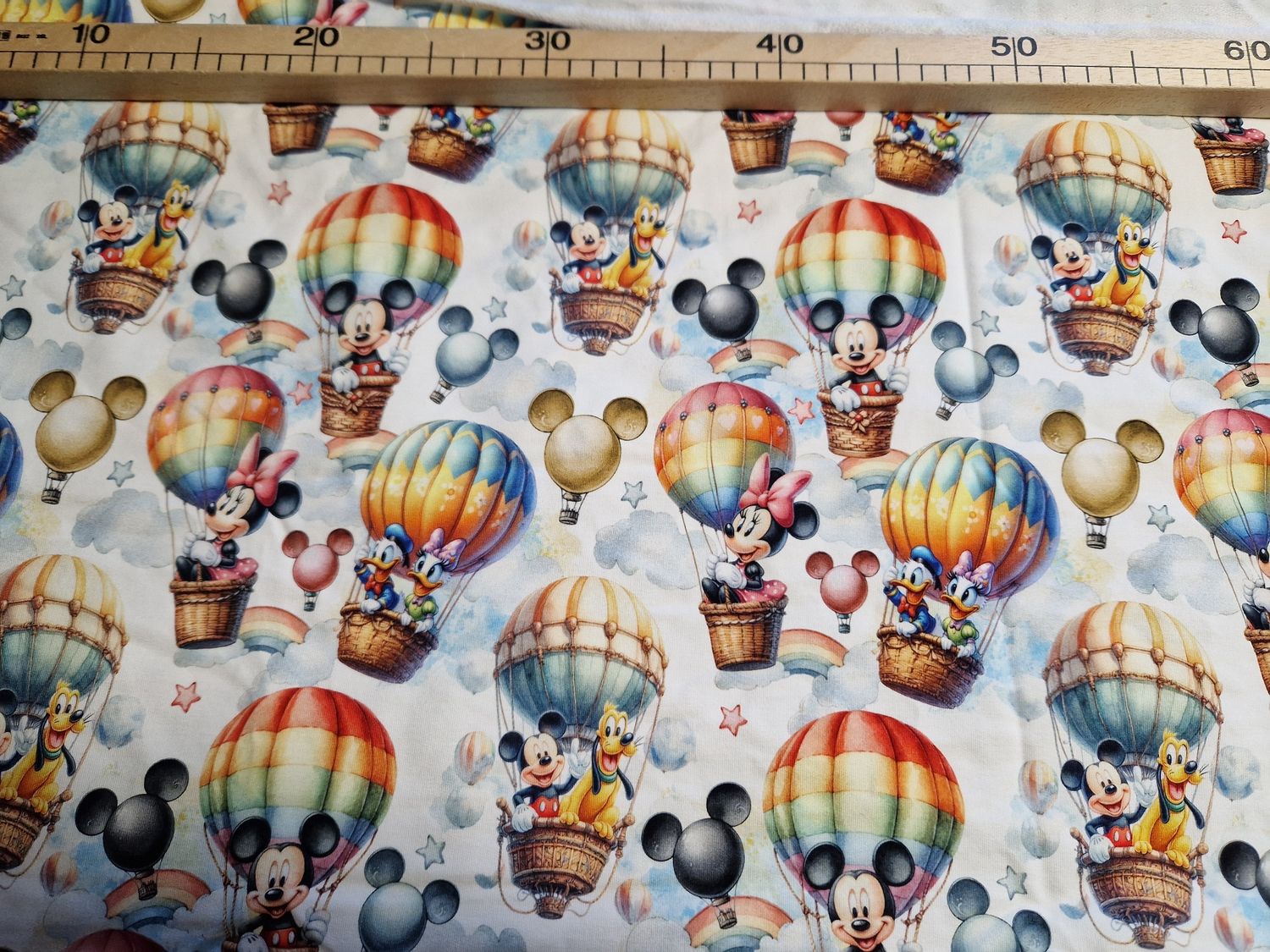Sommersweat Minnie Micky Maus Rest 45cm x 180cm breit 