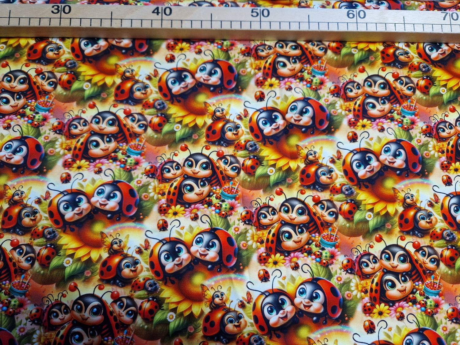 Sommersweat Käfer Rest 50cm x 180cm breit 