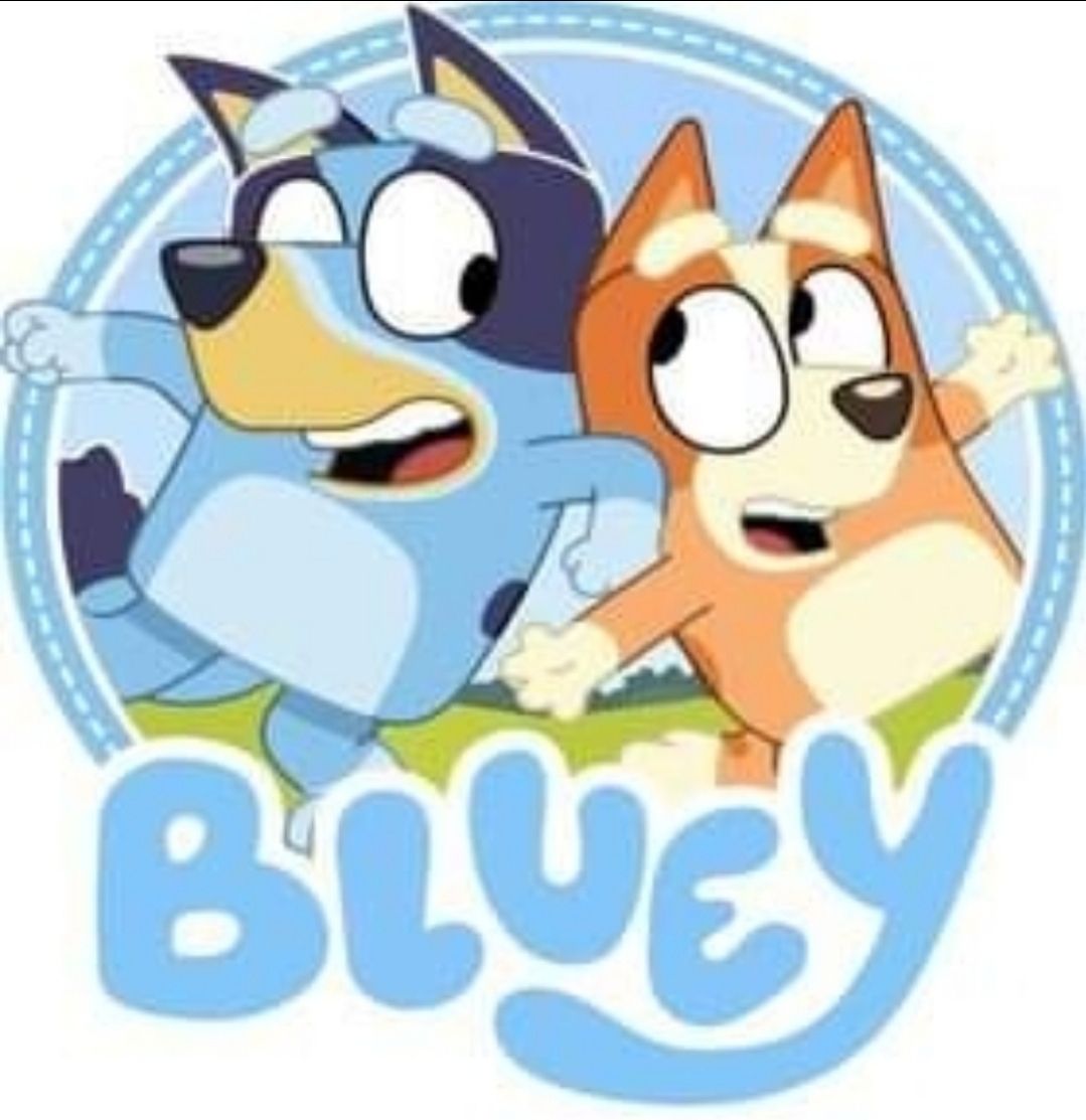 Bügelbild Bluey 10x10cm Lieferung Anfang Oktober 