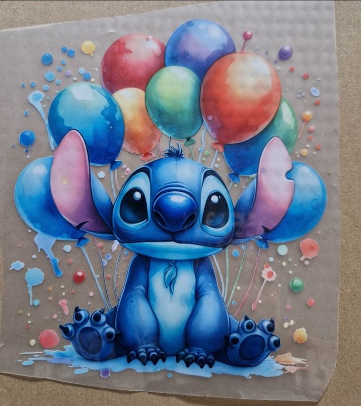 Bügelbild Stitch 10x10cm  Bügelbild Stitch 10x10cm