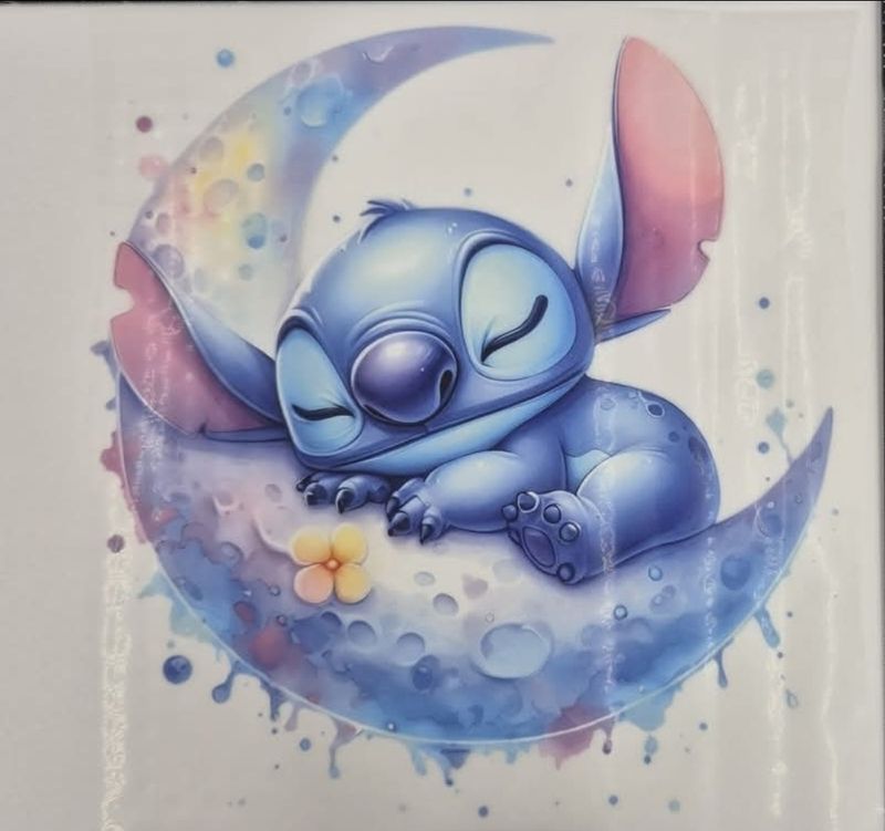 Bügelbild Stitch 10x10cm  Bügelbild Stitch 10x10cm