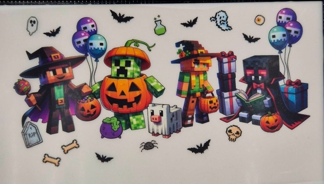 Bügelbild Halloween 10x10cm Lieferung Anfang Oktober 