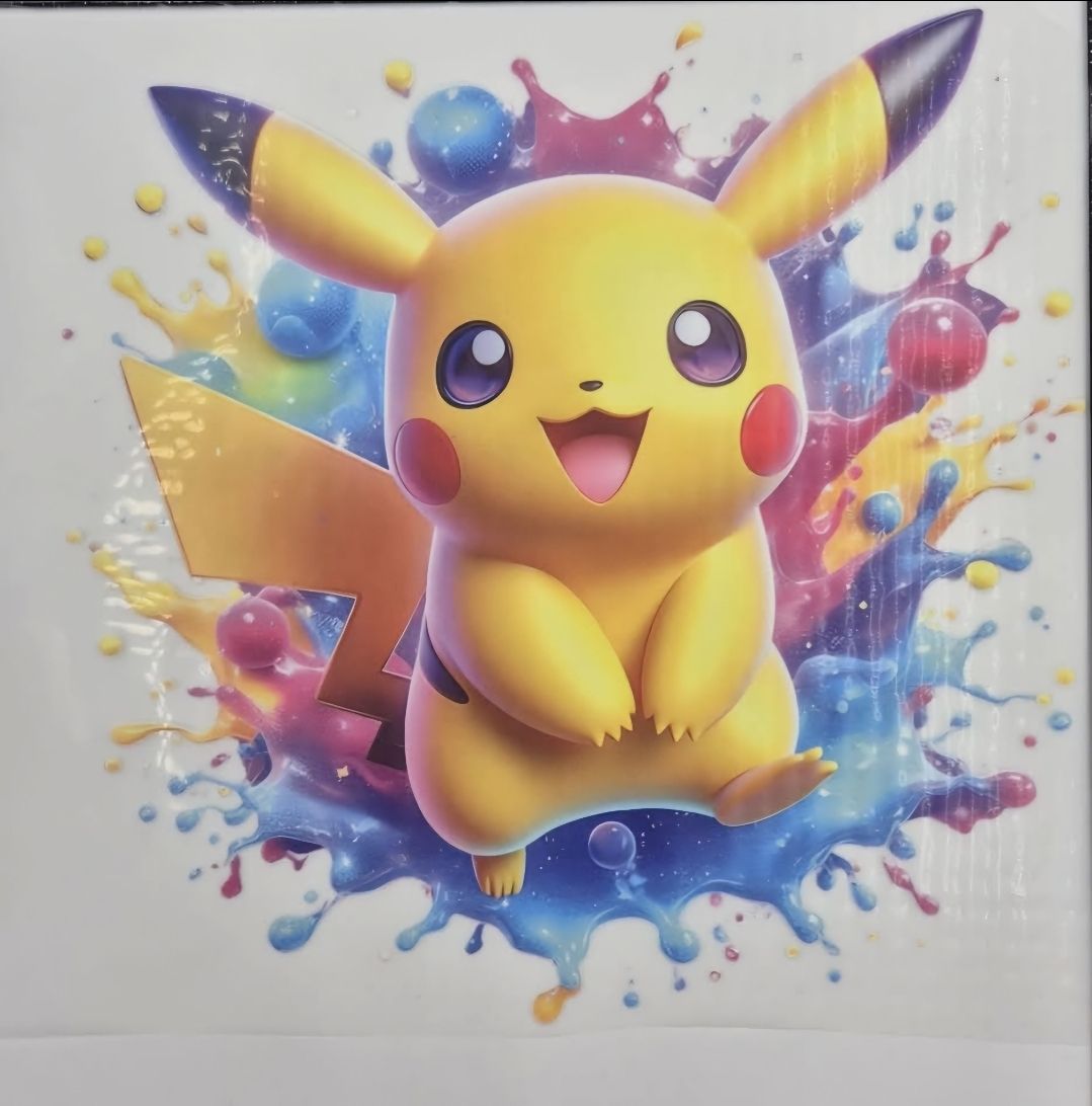 Bügelbild Pokemon 15x15cm Lieferung Anfang Oktober 