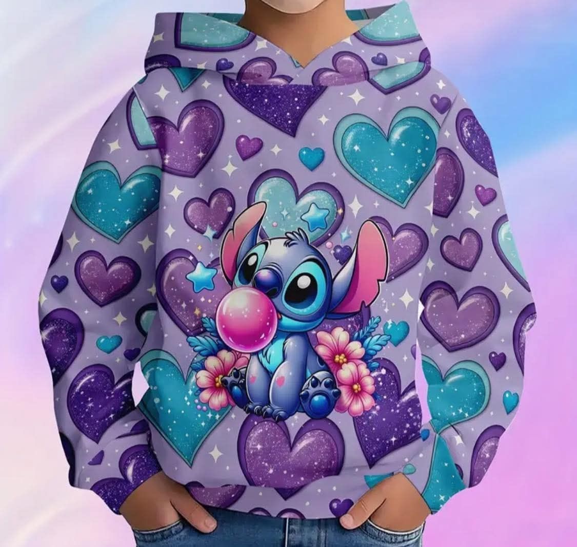 Sommersweat Stitch lila Herzen Panele 70x180cm Sommersweat Stitch lila Herzen Panele 70x180cm