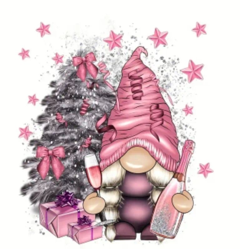 Bügelbild Wichtel ca 22cm hoch x 18cm breit 