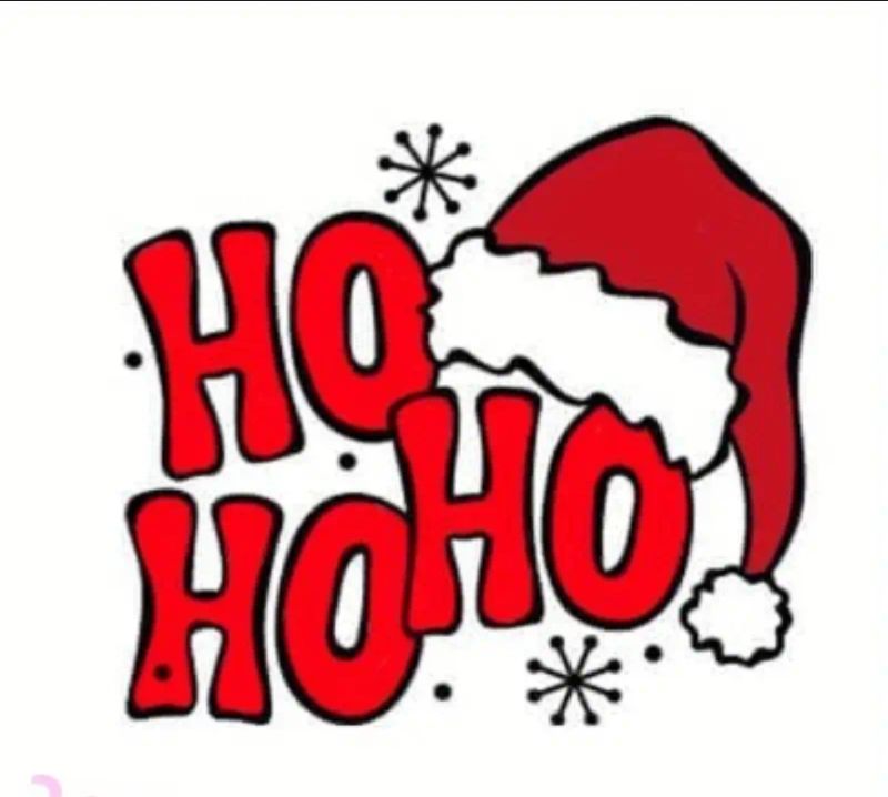 Bügelbild HoHoHo 18cm 