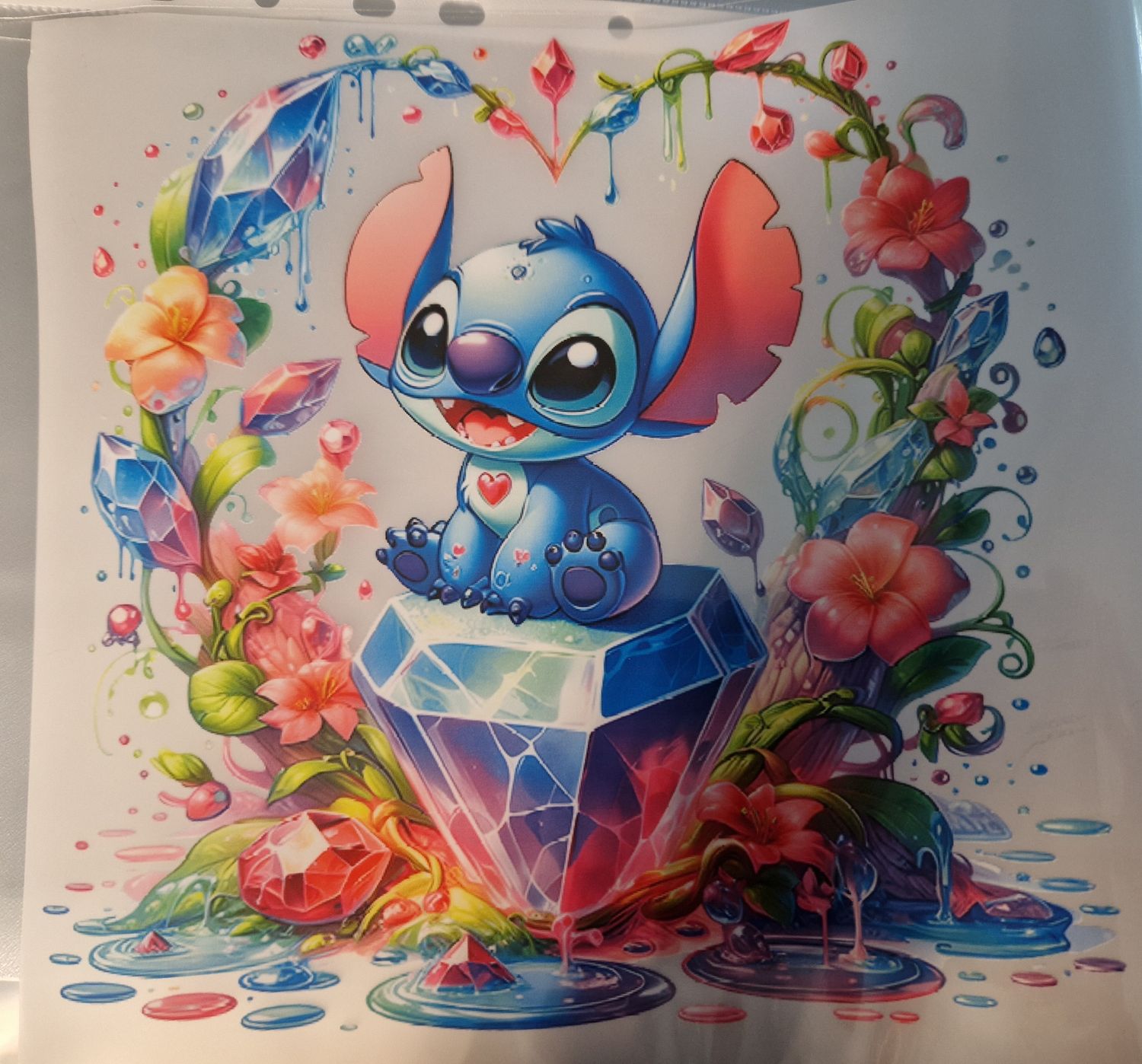 Bügelbild Stitch 22cm hoch Nr.10