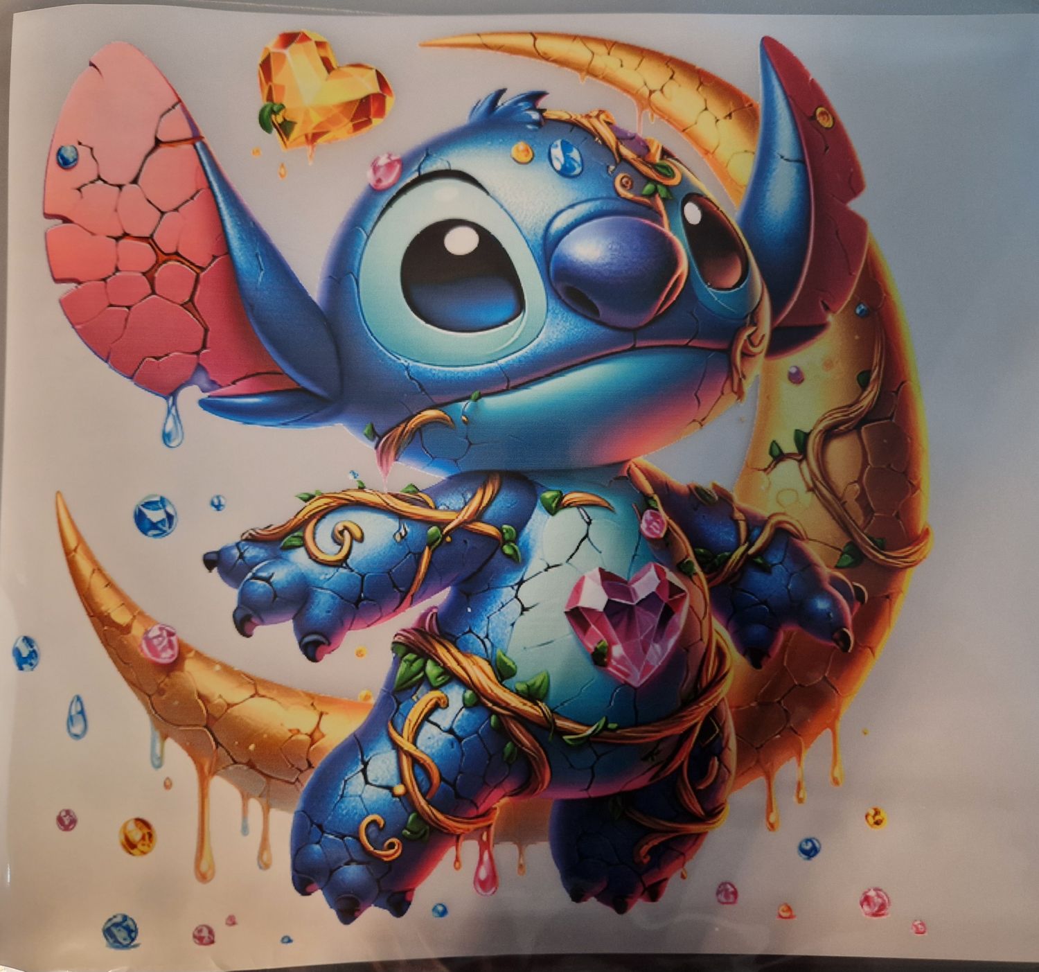 Bügelbild Stitch 22cm hoch Nr.11