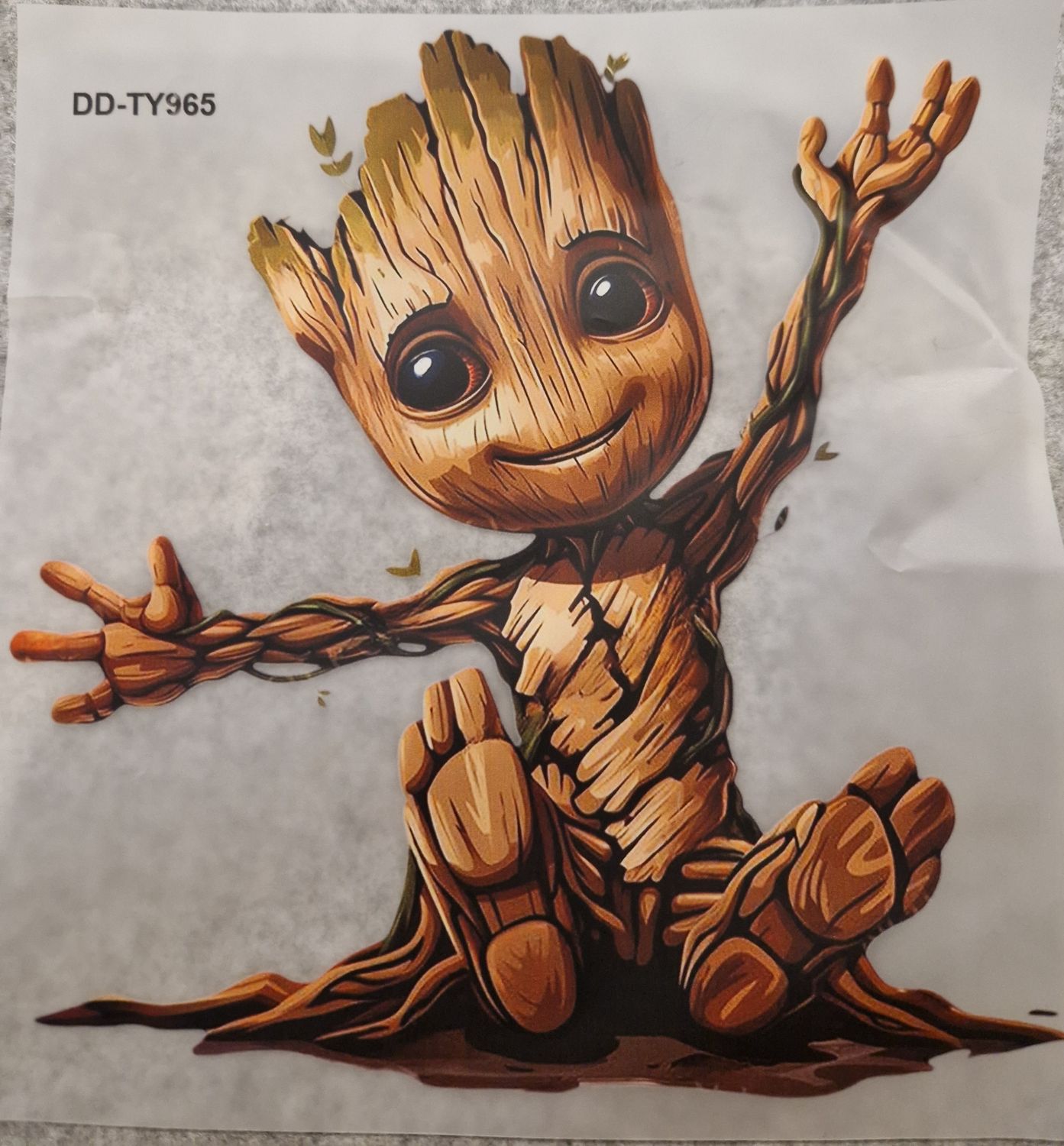 Bügelbild Groot 25cm hoch 