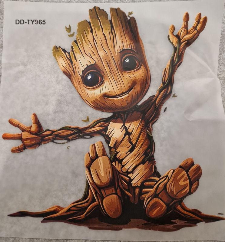 Bügelbild Groot 25cm hoch 