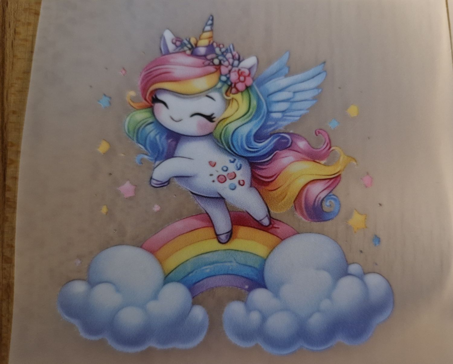 Bügelbild Einhorn ca 7cm hoch