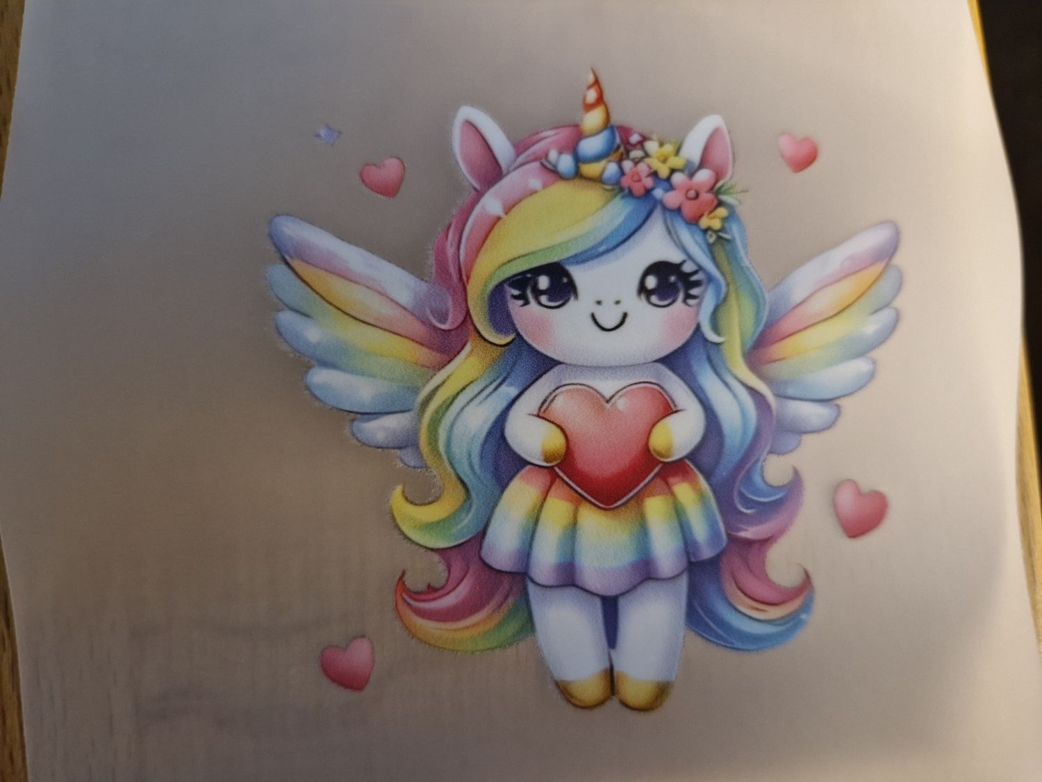 Bügelbild Einhorn ca 7cm hoch