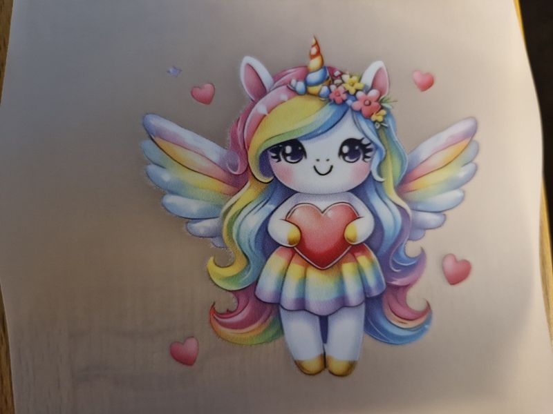 Bügelbild Einhorn ca 7cm hoch