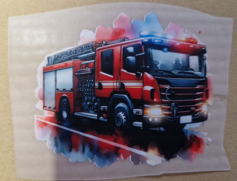 Bügelbild Feuerwehr 8cm breit 