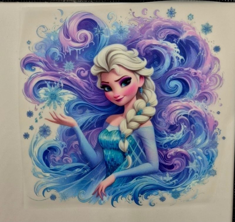 Bügelbild Elsa 10x10cm  Bügelbild Elsa 10x10cm