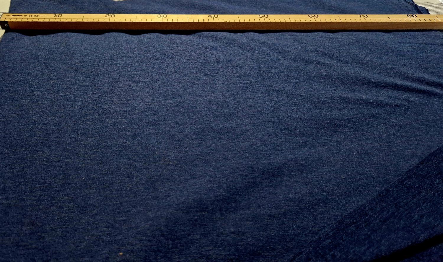 Sommersweat Jeans blau 50cm x 170cm breit