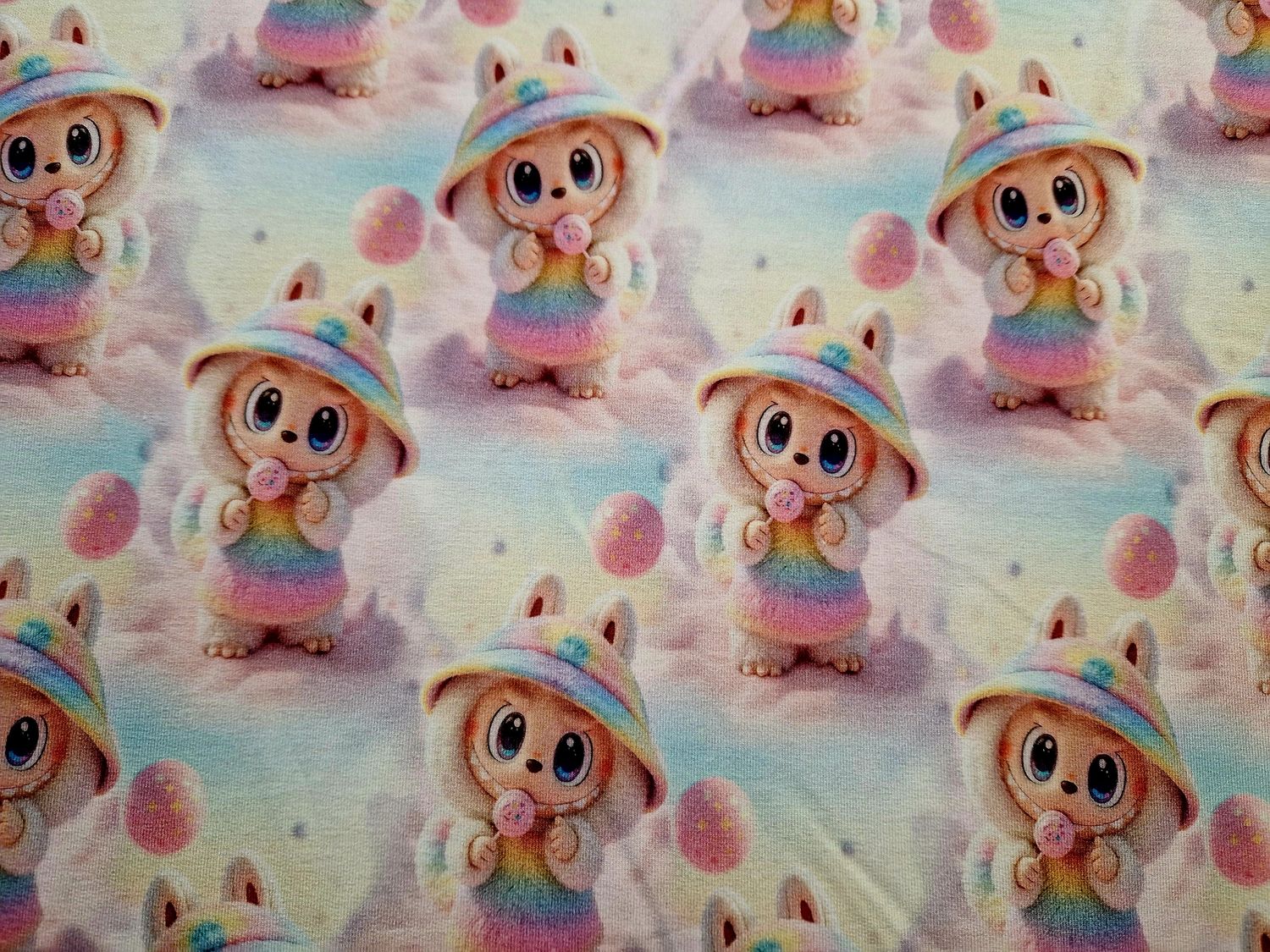 Sommersweat Labubu 50cm x 180cm breit 