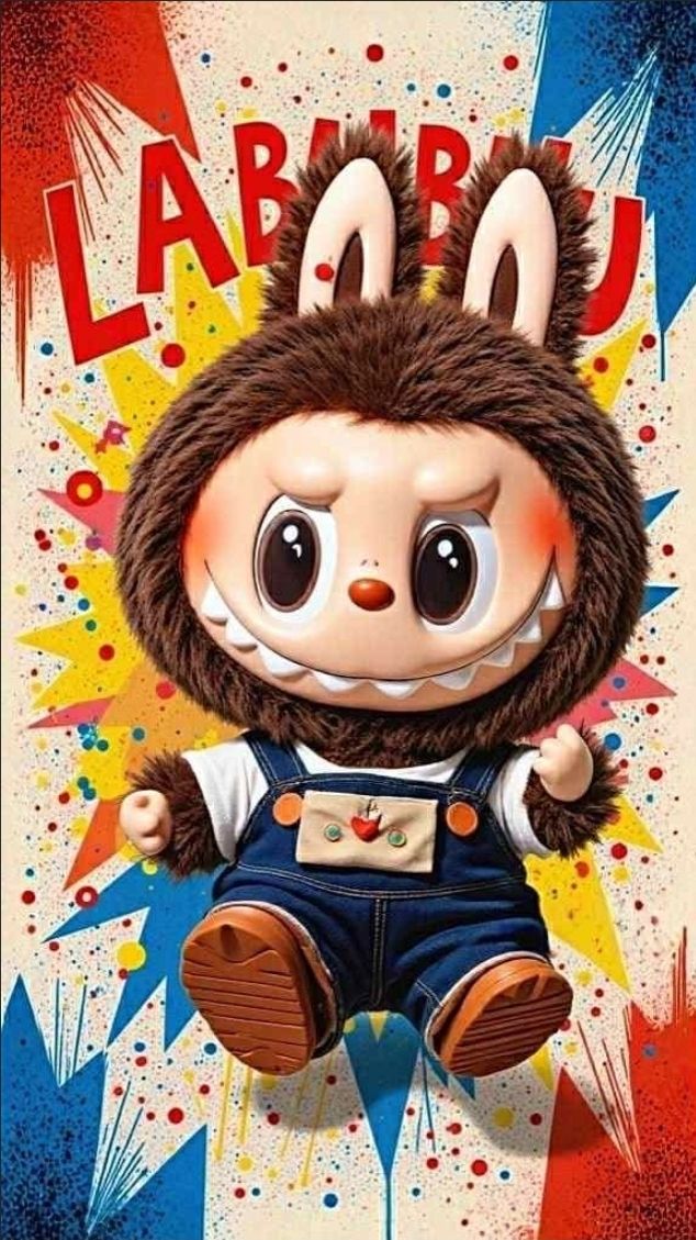 Sommersweat Labubu Panele 60x80cm 