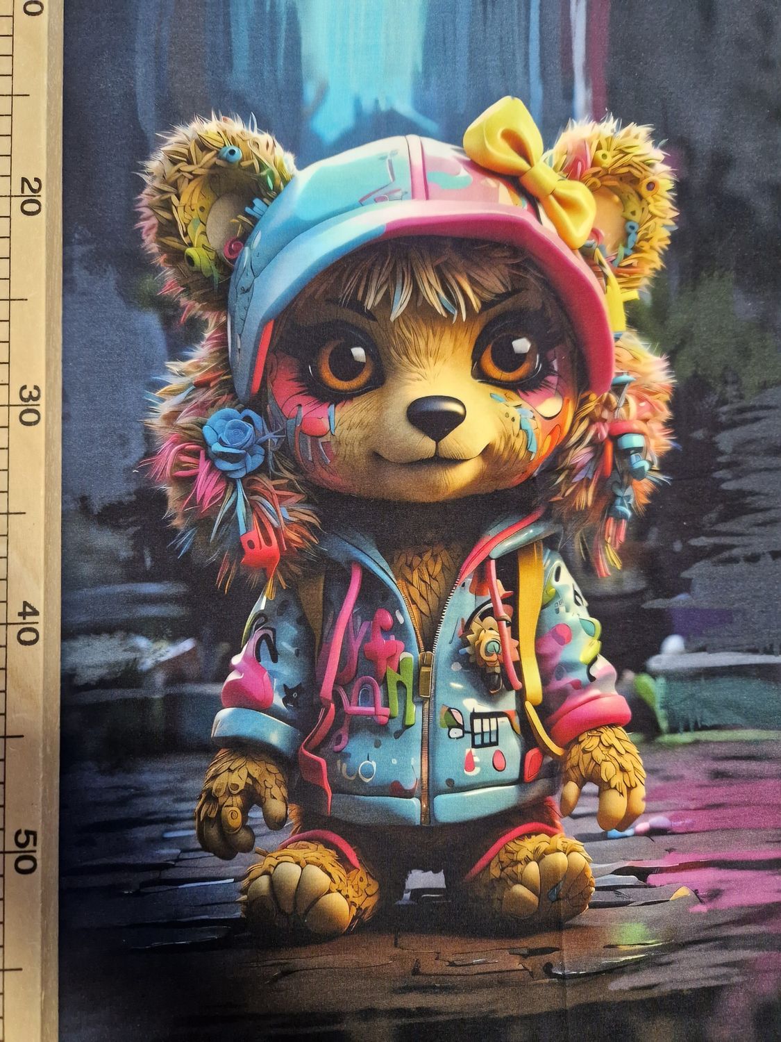 Sommersweat Bärchen Panele 70x180cm  Sommersweat Bärchen Panele 70x180cm