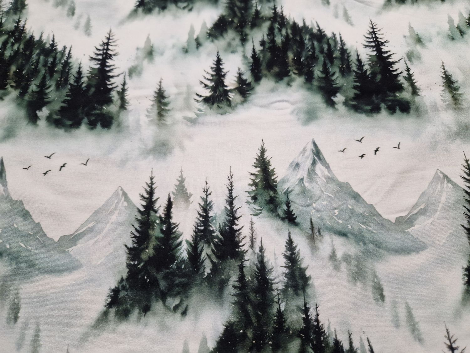 Sommersweat Berge 50cm x 180cm breit Sommersweat Berge 50cm x 180cm breit