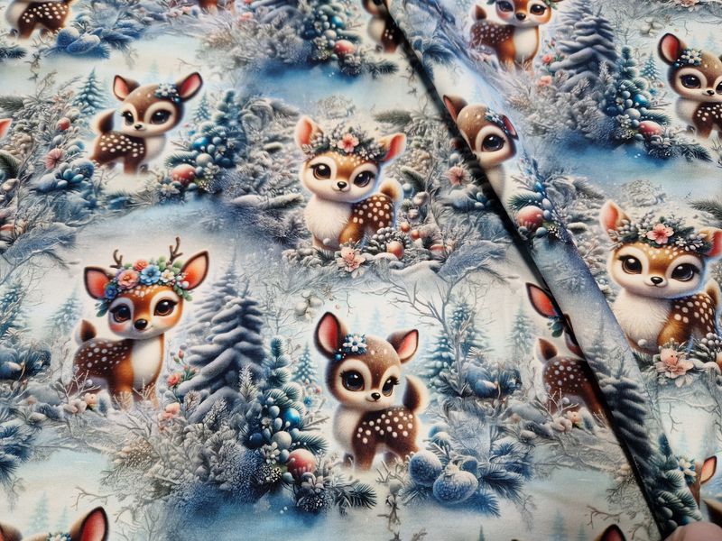 Sommersweat Waldtiere 50cm x 180cm breit Sommersweat Waldtiere 50cm x 180cm breit