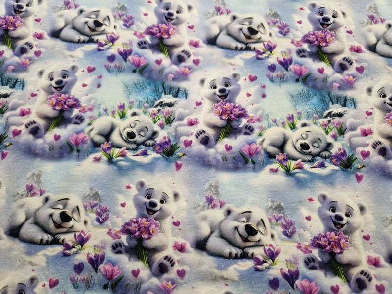 Sommersweat Bärchen 50cm x 180cm breit Sommersweat Bärchen 50cm x 180cm breit