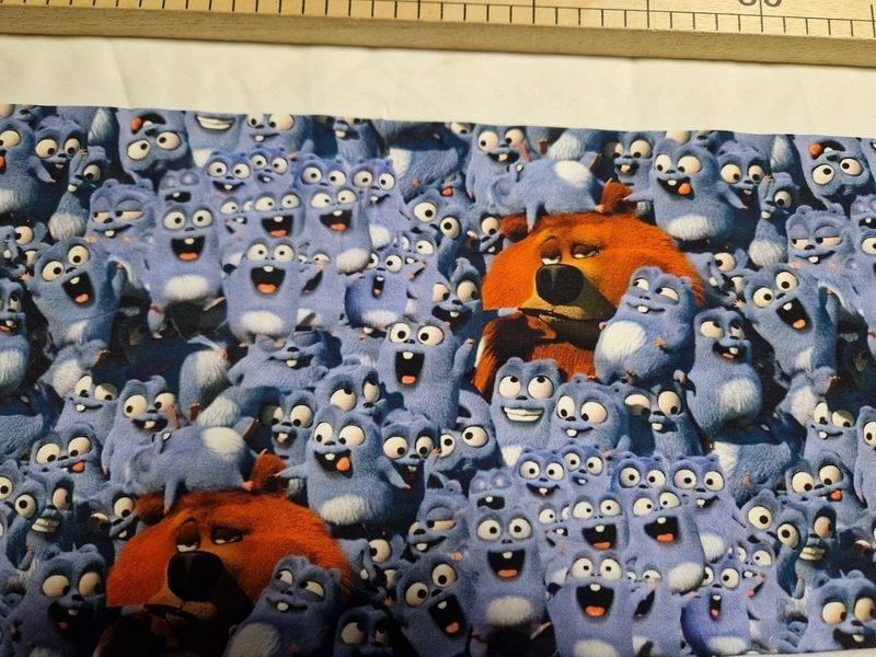 Sommersweat Lemminge 27cm x 180cm breit Sommersweat Lemminge 27cm x 180cm breit