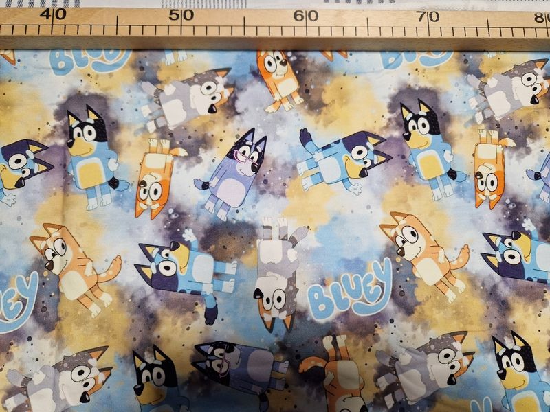 Sommersweat Bluey 37cm x 180cm breit Sommersweat Bluey 37cm x 180cm breit