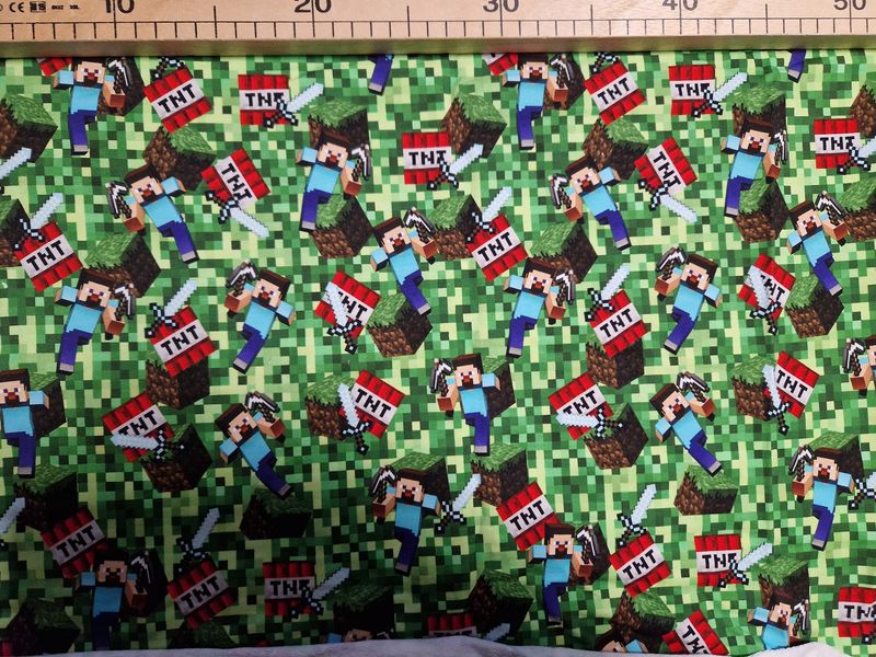 Sommersweat Minecraft 40cm x 110cm breit Sommersweat Minecraft 40cm x 110cm breit
