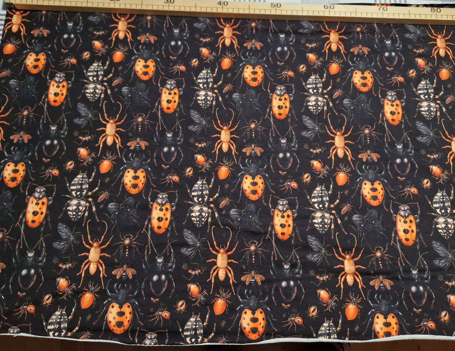 Sommersweat Käfer 50cm x 170cm breit