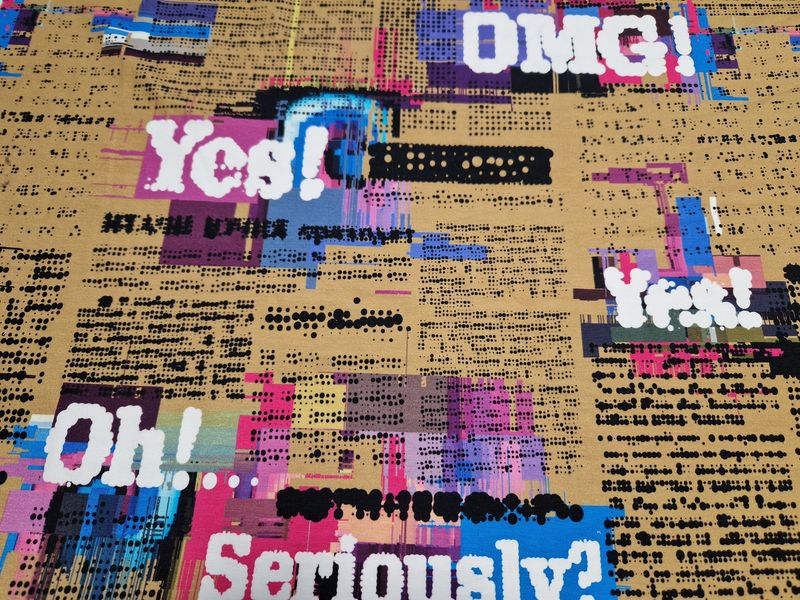 Jersey Digitaldruck OMG 50cm x180cm breit Jersey Digitaldruck OMG 50cm x180cm breit