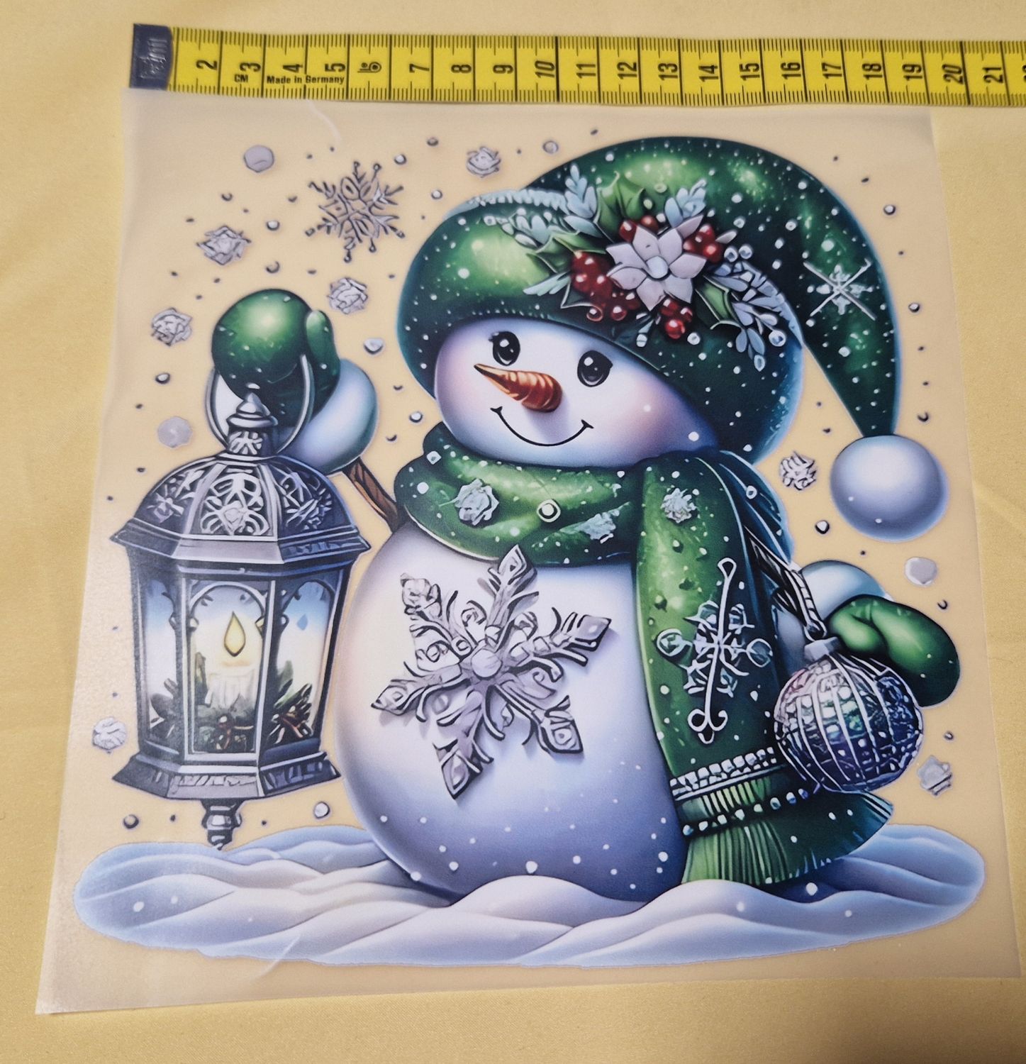 Bügelbild Schneemann 18cm