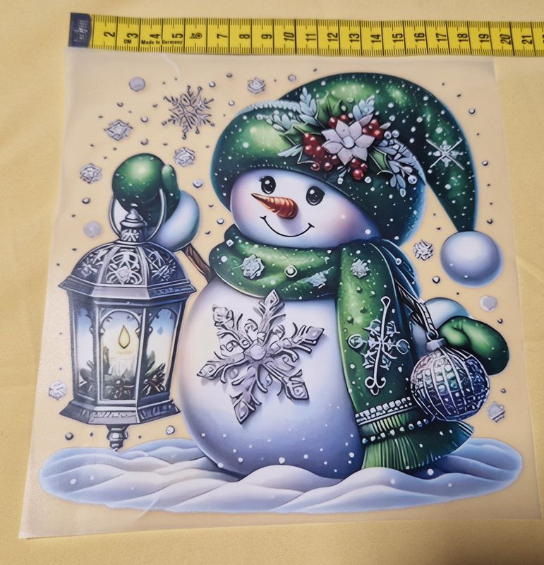 Bügelbild Schneemann 18cm
