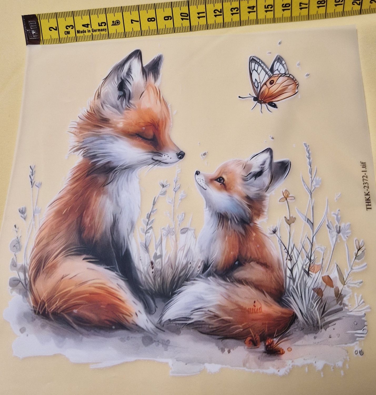 Bügelbild Fuchs 17cm