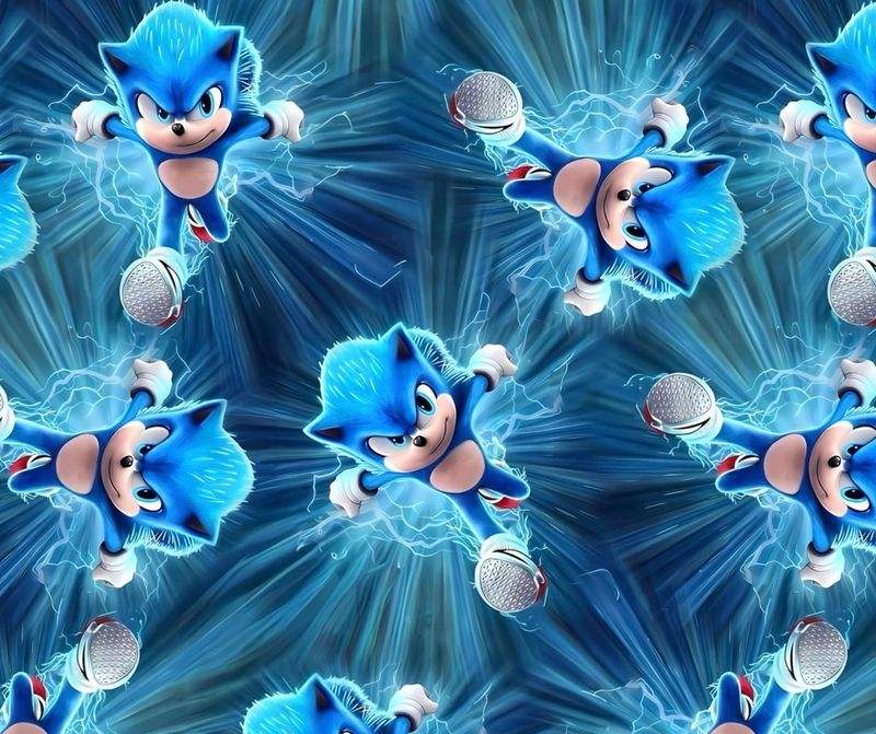 Sommersweat Sonic blau 50cm x 180cm breit Lieferung Anfang November