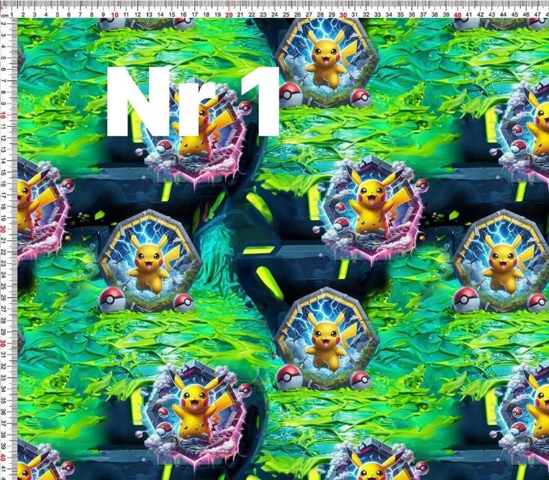 Sommersweat Pokemon 50cm x 180cm breit neue Lieferung im November