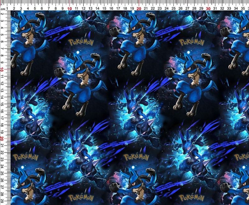 Sommersweat Pokemon 50cm x 180cm breit neue Lieferung im November