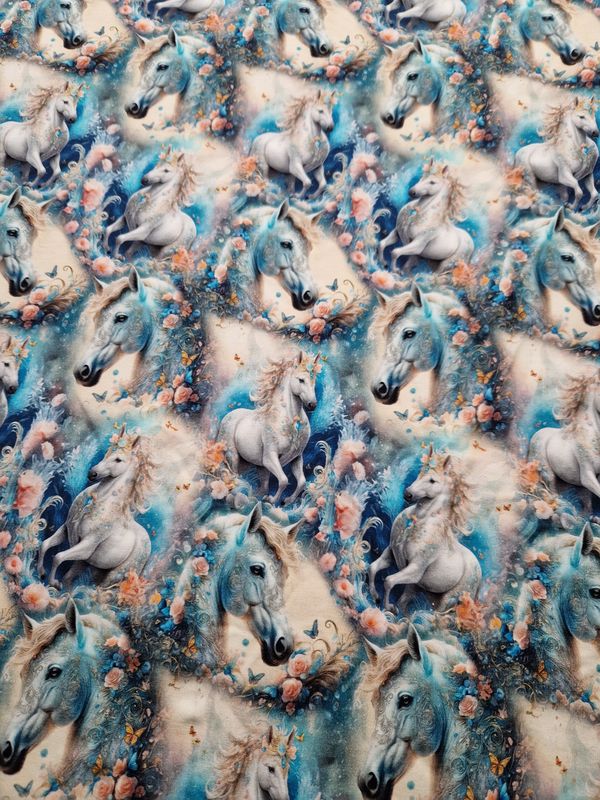 Sommersweat Pferde 88cm x 180cm breit Sommersweat Pferde 88cm x 180cm breit