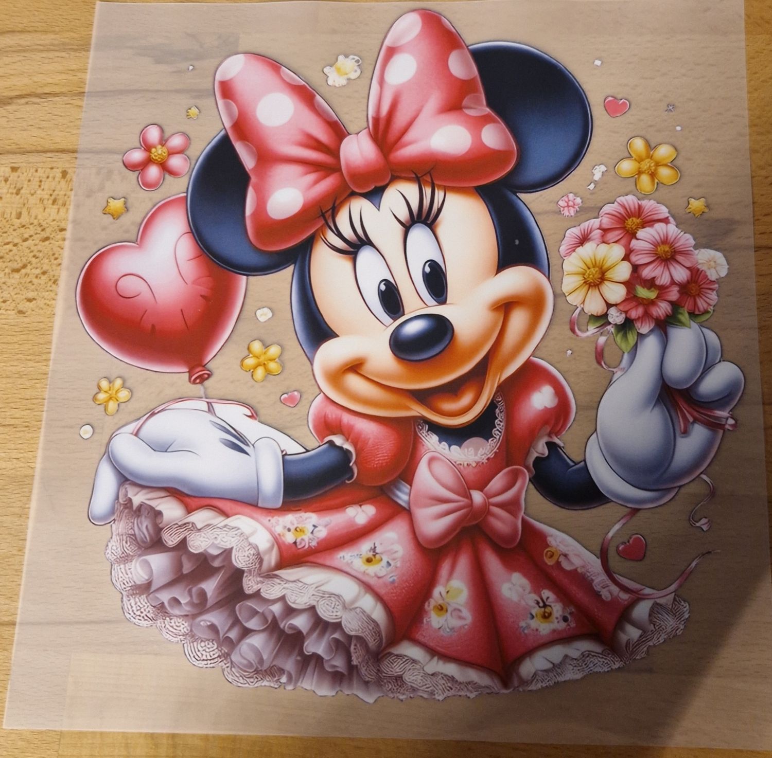 Bügelbild Minnie Maus 22cm hoch Bügelbild Minnie Maus 22cm hoch