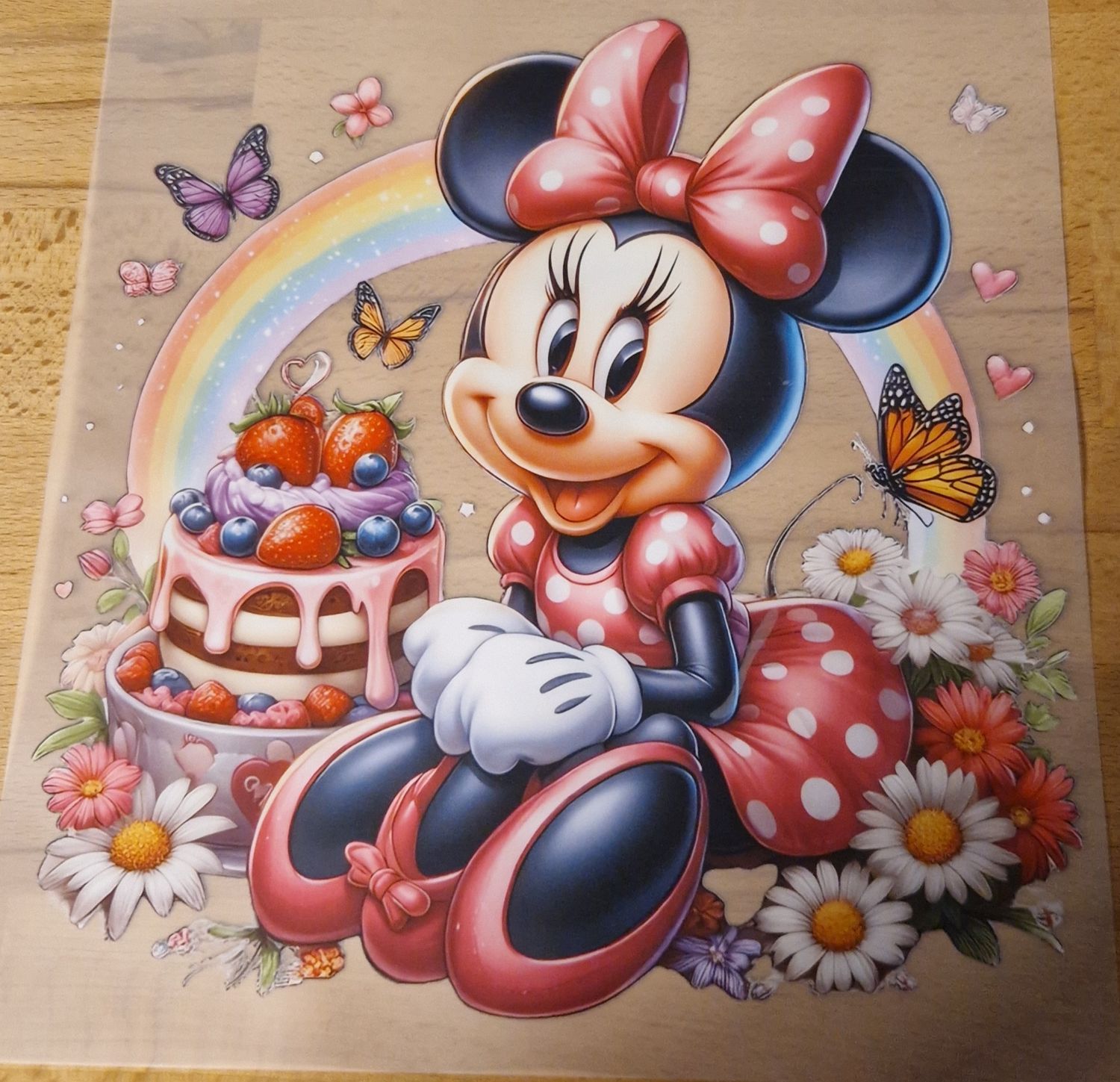 Bügelbild Minnie Maus 22cm hoch Bügelbild Minnie Maus 22cm hoch