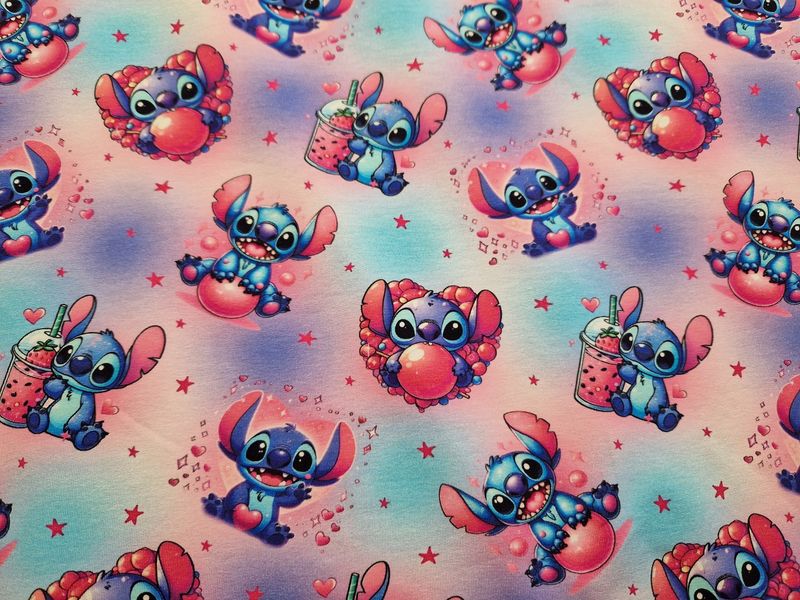 Sommersweat Stitch pink 50cm x 180cm breit 